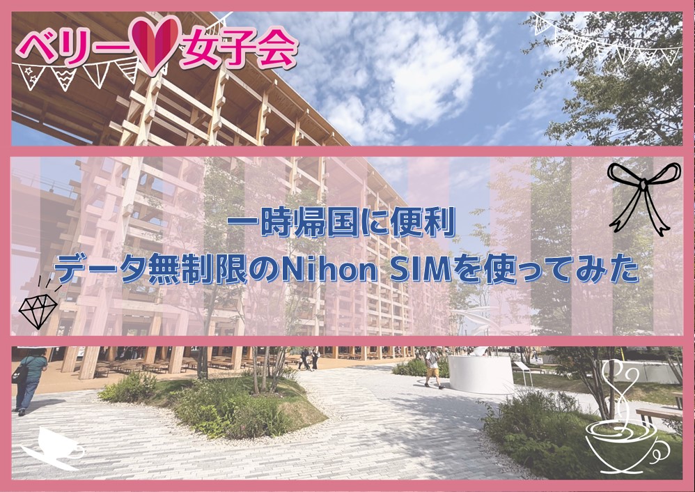 【一時帰国に便利】データ無制限のNihon SIMを使ってみた