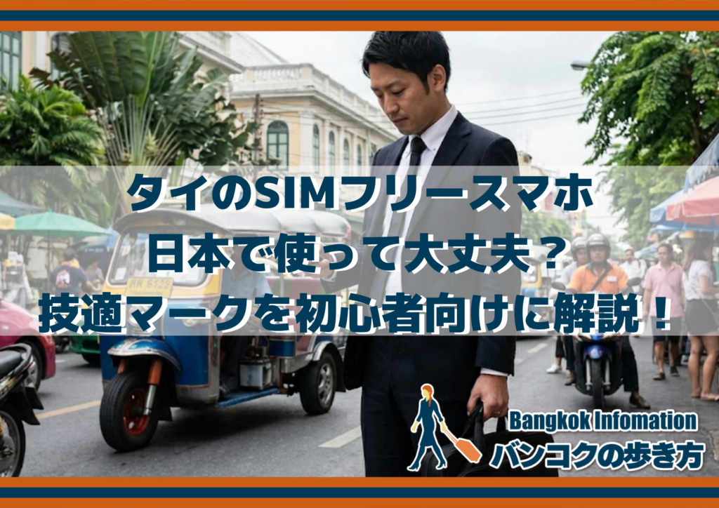 タイのSIMフリースマホ、日本で使って大丈夫？技適マークを初心者向けに解説！
